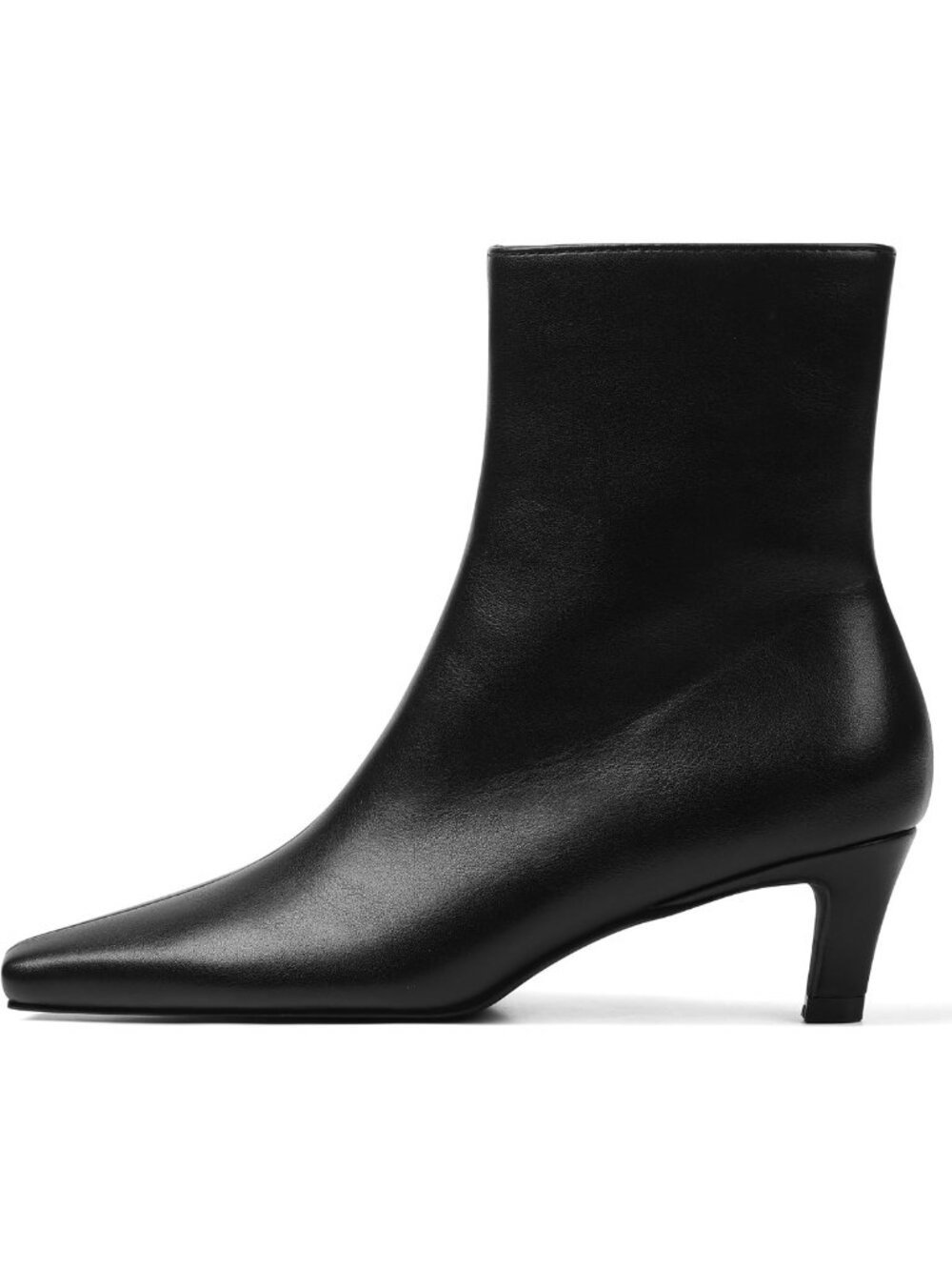 Chic Kitten Heel Ankle Booties with Square Toe - Stylish Low Heel Women's